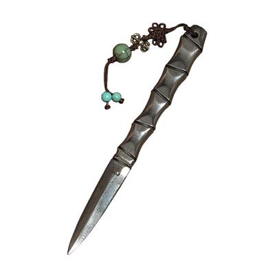 大马士革钢手工普洱茶刀撬茶器