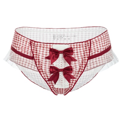 一眼爱上的高级感格纹内内~