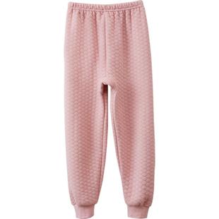 红豆儿童保暖秋冬新款加厚纯棉空气层夹棉男童女童宝宝保暖秋裤