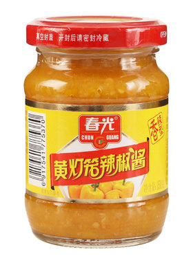 春光海南黄灯笼辣椒酱150g特辣