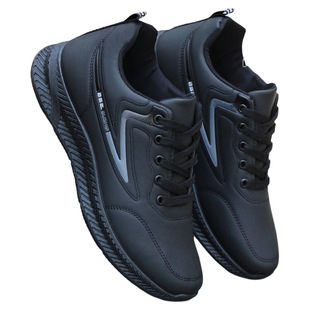 Plover正品2024防水防滑鞋男鞋秋季休闲鞋软皮面加绒保暖运动鞋男