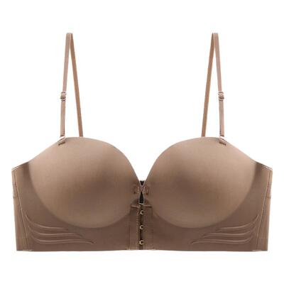 【穿出漫画胸】前扣无肩带女防滑聚拢隐形可拆卸肩带抹胸小胸显大