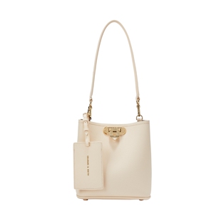 CHARLES&KEITH秋冬女包CK2-10782094金属扣单肩腋下水桶包女包