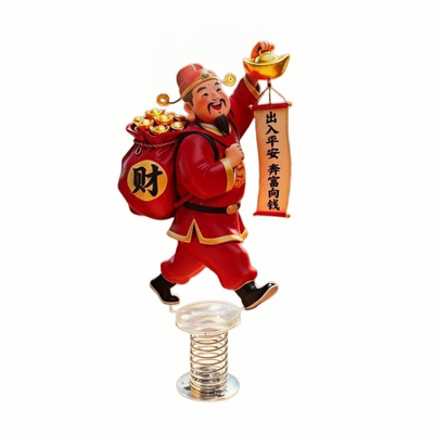 2026新款可爱财神车载摆件招财