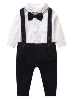 帅气男宝宝周岁生日礼服套装