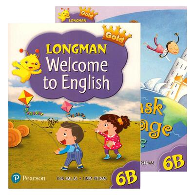 Longman Welcome to English Gold 6B 香港朗文培生少儿小学英语教材 六年级下学期学生用书综合练习册 原版 幼儿英语分级阅读教材