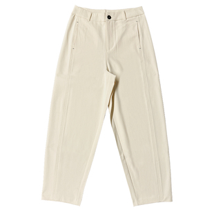 春秋季新款高腰廓形西装裤女九分小西裤日杂风锥形萝卜休闲裤子