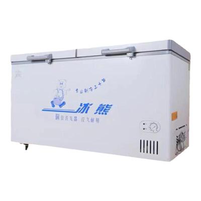 冰熊冰柜加厚单温铜管商用冷冻柜