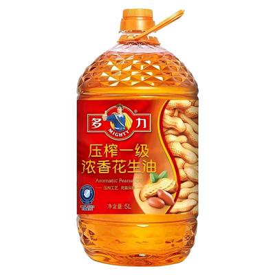 多力压榨一级浓香花生油食用油5L