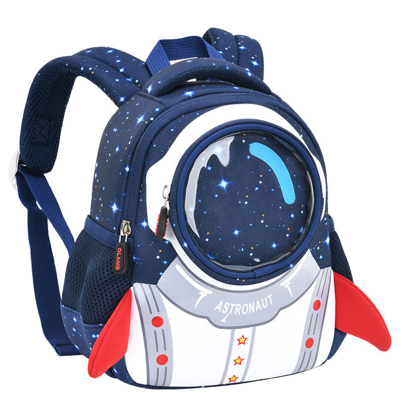 新款宇航员书包幼儿园1-3-8岁男孩女童大班中班小班防走丢潮背包