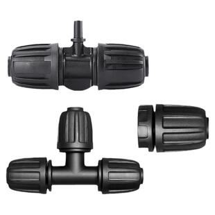 16PE管4分软管接头滴灌管三通弯头堵头喷雾喷头浇水灌溉喷灌配件