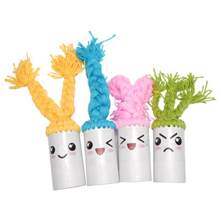 幼儿园编织区域编辫子手工材料大班环创毛线区角生活操作区精细