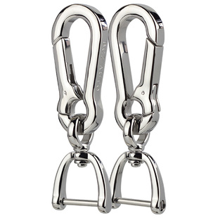 马蹄扣男腰挂专用于保时捷大众奥迪奔驰宝马合金不锈钢汽车钥匙扣