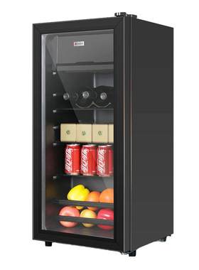 志高冰吧家用冷藏柜透明保鲜柜饮料冰箱办公室小型冷藏饮料酒柜