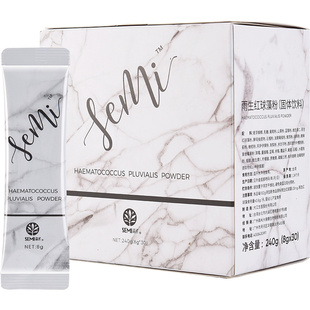 森米和浠山葵雨生红球藻粉水晶白番茄灰树花美亮白粉食品固体饮料