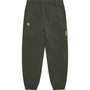 Aape旗舰店男装25春夏猿人徽章纯色简约潮流休闲束脚长裤B664XXO