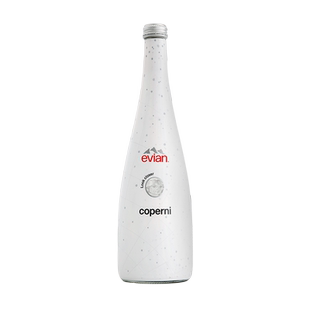 evian依云humanrace联名玻璃瓶天然矿泉水/气泡水750ml*12瓶整箱