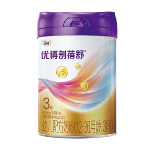 优博剖蓓舒法国进口奶源3段婴幼儿奶粉牛奶粉400g6罐正品乳铁蛋白