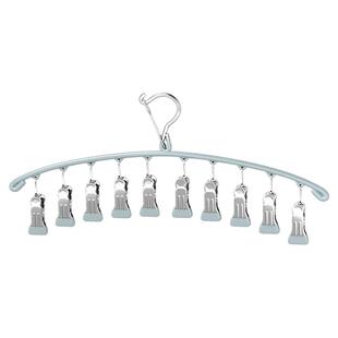 袜子夹晾衣架多夹子防风无痕家用晾内裤衣架多功能婴儿晾衣架神器