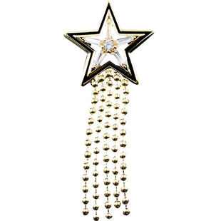 1790流星划过 梦幻星流苏小胸针小众设计感扣针防走光领针领扣女