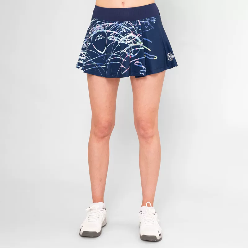 Короткая юбка-бриджи в стиле BIDI BADU FEMME DECORATION PRINTED WAVY SKORT-W2390001-DBL