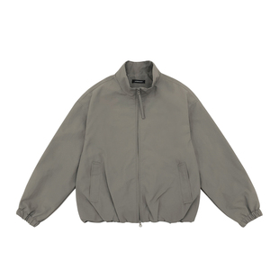 暗物质卡其色立领夹克男生日系复古宽松休闲上衣外套2026春季新款