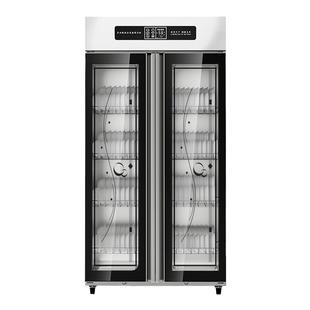 商用消毒柜立式热风循环大容量饭店酒店餐具不锈钢消毒碗柜双门