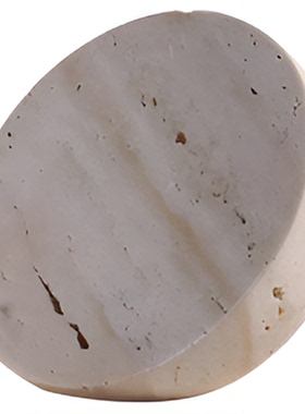 现代简约黄洞大理石半圆球书房桌面装饰品摆件样板间家居软装摆设