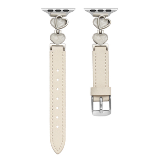 适用iwatchs10手表带皮质applewatchs9女士创意s8苹果智能表链表壳iwatchse女生高级感7质感夏日11新品设计感