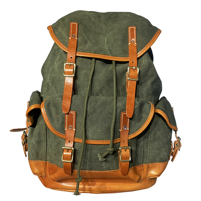 休闲男士双肩包美式复古伞兵包