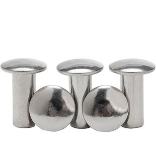 304不锈钢扁圆头半空芯铆钉圆头铆钉半空心铆钉GB873m2m3m4m5m6m8