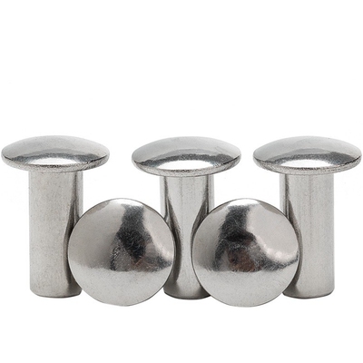 304不锈钢扁圆头半半空心铆钉