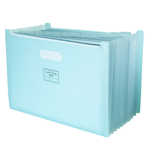 日本KOKUYO国誉可立式风琴包文件夹多层小清新学生用手风琴包透明资料册收纳盒塑料手提卷子试卷收纳袋