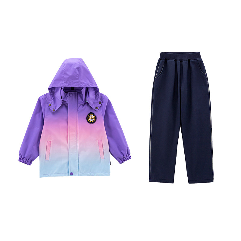 幼儿园园服秋冬装校服小学生班服秋冬季冲锋衣三件套运动会套装款