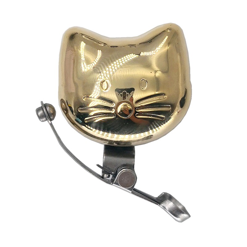 可爱猫头车铃城市休闲自行车铃铛儿童车手打铃死飞自行车个性车铃