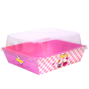 方形天地盖盒长方形三明治盒 班戟盒热狗包装盒长条方长白纸塑盒