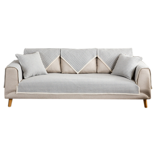 北欧简约现代沙发垫四季薄款棉麻纯棉沙发扶手盖巾沙发盖布垫子