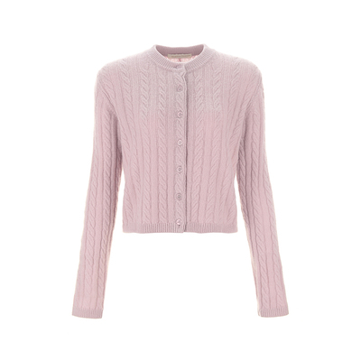 wanatry100%羊毛百搭圆领开衫