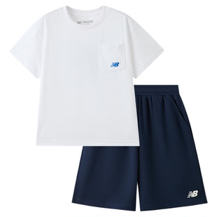 【凉感】New Balance nb童装男女26年新款T恤短裤套装ND2SG62133