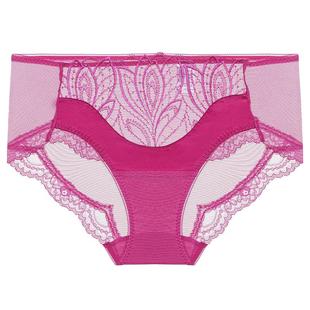 兰卡文(LA CLOVER)中腰平角内裤蕾丝柏林花语LC23ZC1