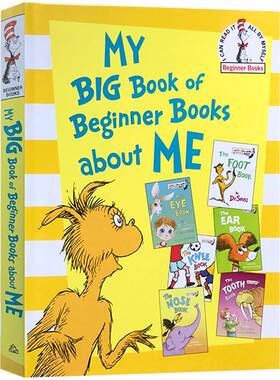 Dr Seuss苏斯博士入门初学者系列:大黄书My Big Book of Beginner Books about Me the Foot /Eye /Tooth/Nose /ear /knee6合1