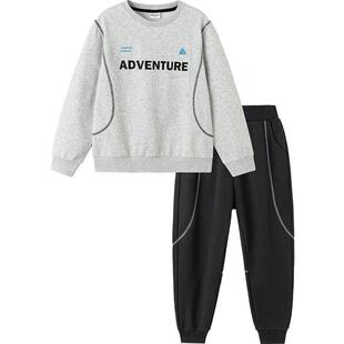 巴拉巴拉童装儿童套装两件套女童男童2026新款春装休闲运动宽松潮