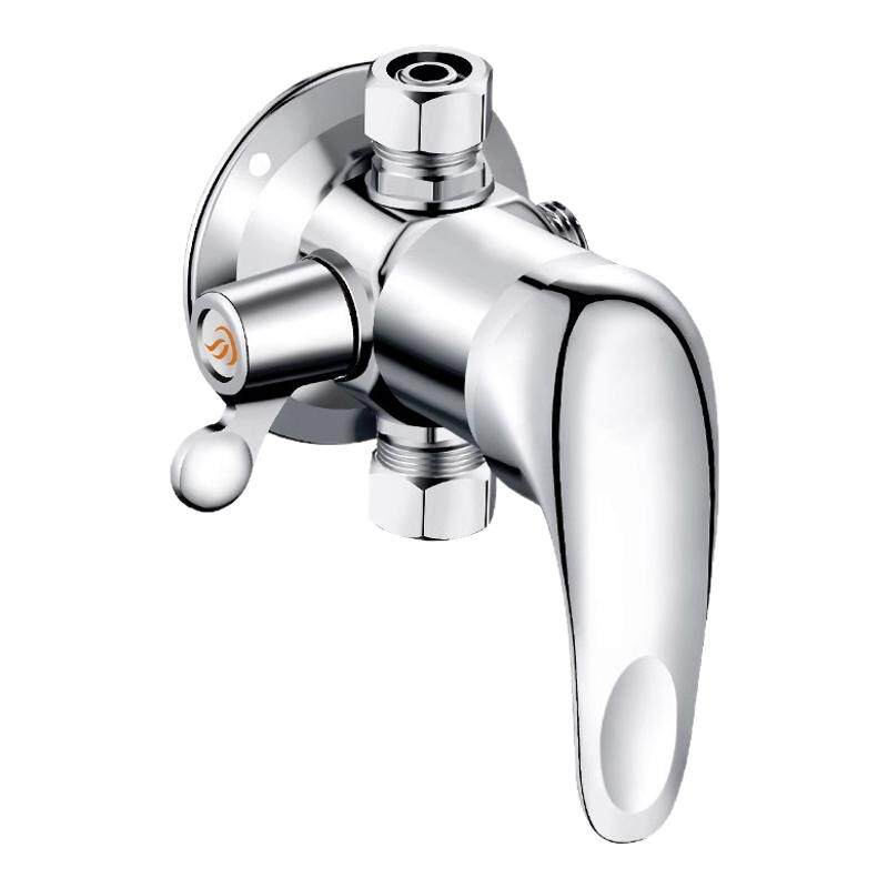 太阳能混水阀冷热带上水明装淋浴混合阀热水器洗澡花洒老式带开关