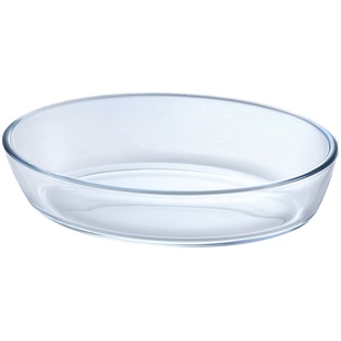 玻璃大烤盘可蒸鱼盘微波炉烤箱加热专用菜盘家用耐高温餐盘子器皿