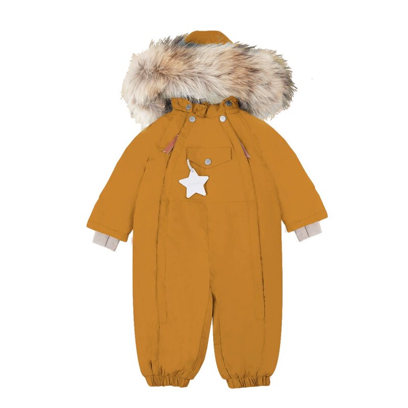 26秋冬北欧儿童mat加绒加厚连体滑雪服宝宝三防棉服外出爬服外套