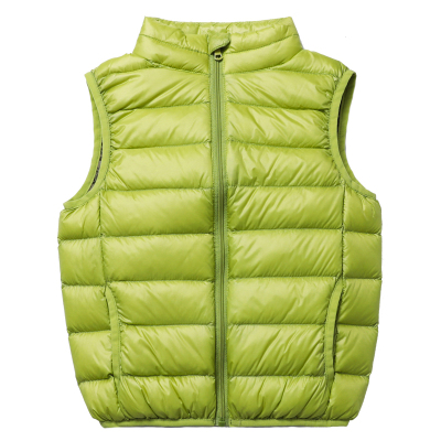 儿童轻薄羽绒马甲90%白鸭绒