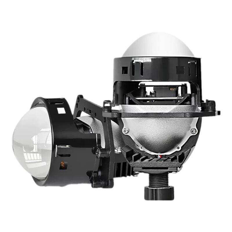 三色双光透镜60W远近光led大灯