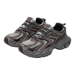 法洛姿情侣运动老爹鞋女2025新款今年流行爆款超好看显脚小厚底鞋