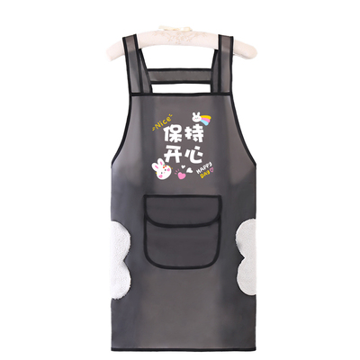防水围裙透明家用厨房餐饮女水产