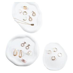 网红不规则几何体石膏款拍照道具 戒指托饰品装饰立体楼梯云朵盘子小物件收纳摆件美妆拍摄摄影道具背景